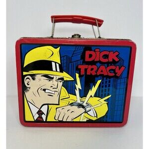 DICK TRACY Mini Tin Metal Lunch Box‎ 1998 -Limited Edition Vintage.